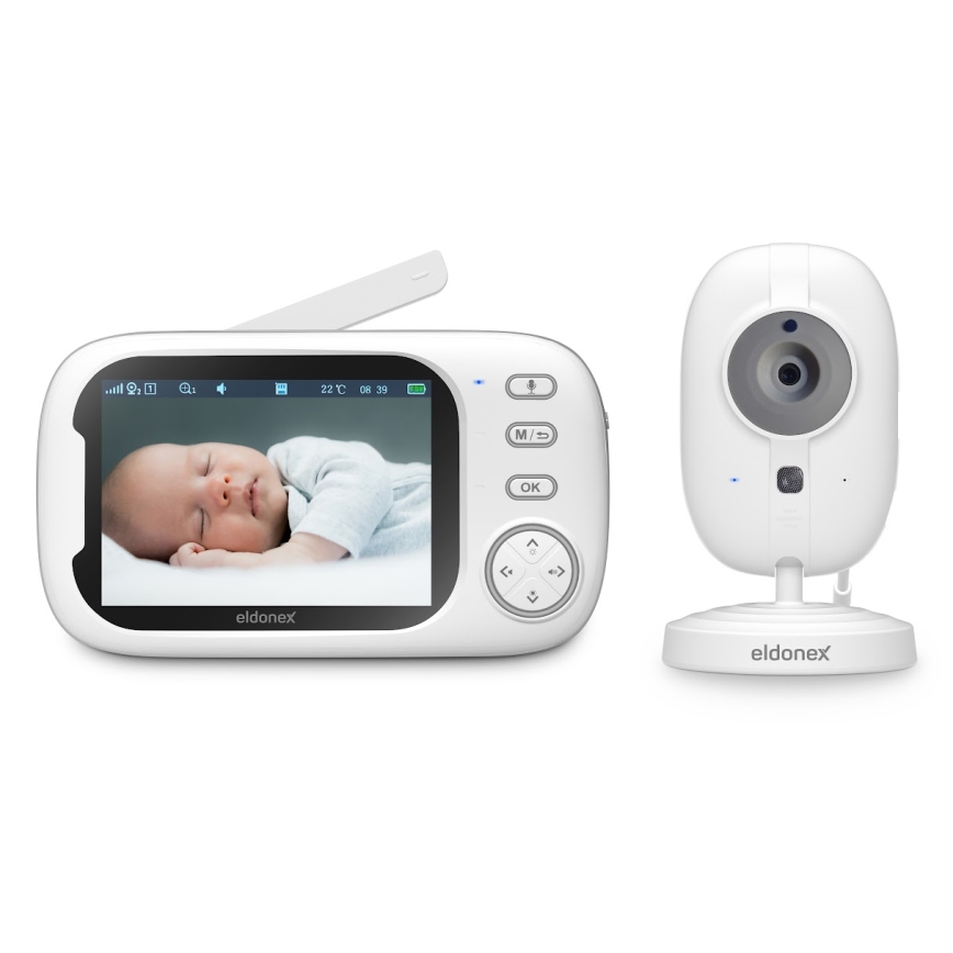 ELDONEX EBM-1010-WH - Barnvakt med 5V/2000 mAh monitor