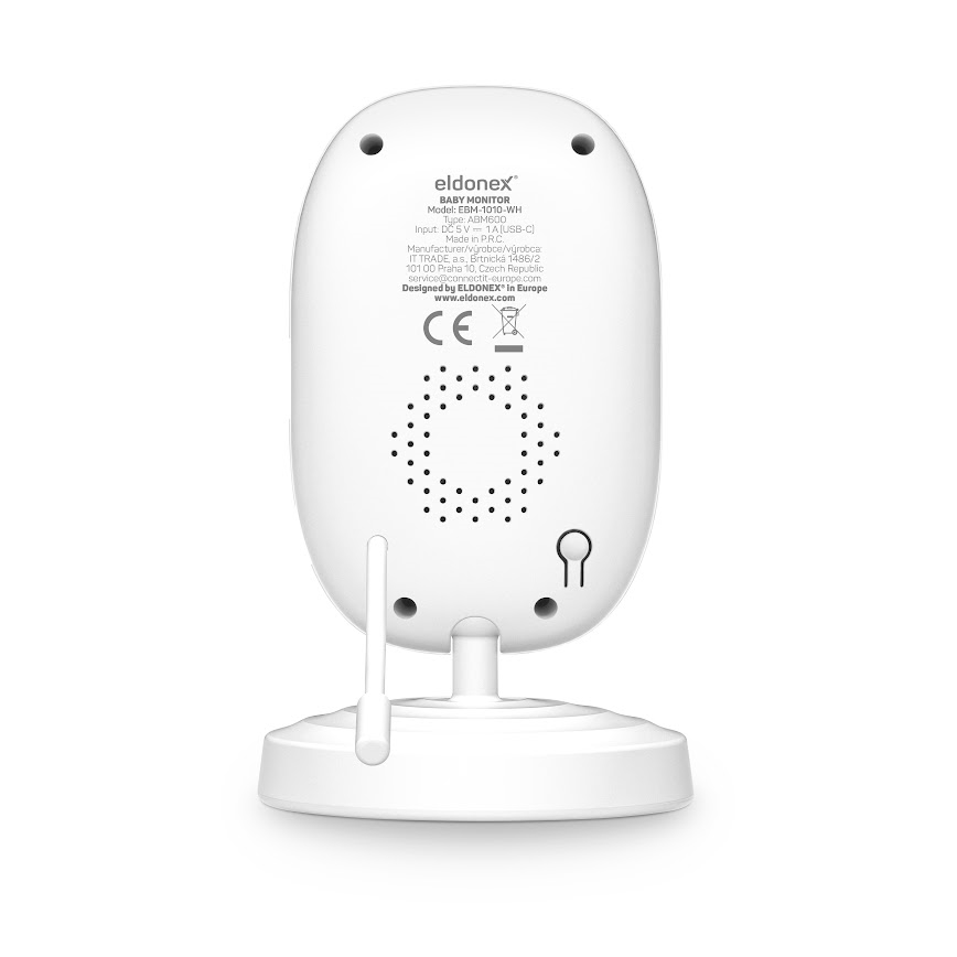 ELDONEX EBM-1010-WH - Barnvakt med 5V/2000 mAh monitor