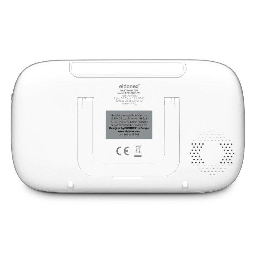 ELDONEX EBM-1010-WH - Barnvakt med 5V/2000 mAh monitor
