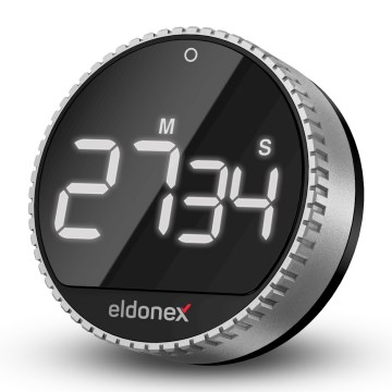 ELDONEX ECL-1210-SL - QuickCount-timer 3xAAA silver/svart