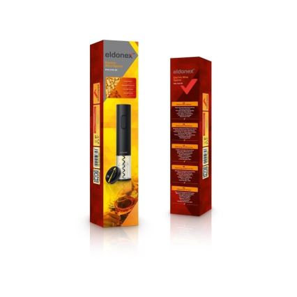 ELDONEX EWO-2100-BK - Elektrisk vinöppnare 4xAA svart