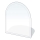 Eldstad glasunderlägg 1200x1000x8 mm halvbåge