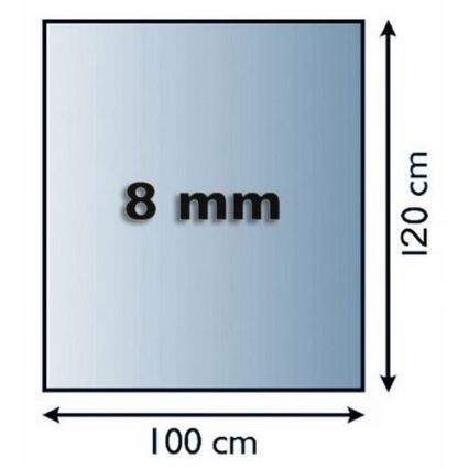 Eldstad glasunderlägg 1200x1000x8 mm rektangel