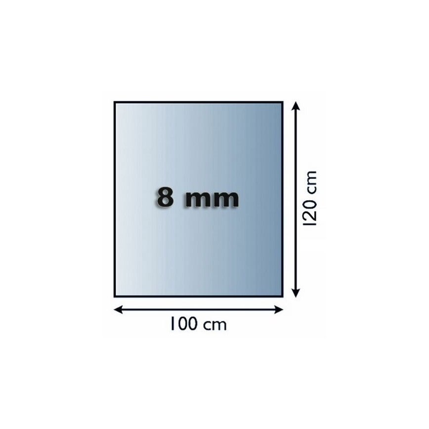 Eldstad glasunderlägg 1200x1000x8 mm rektangel