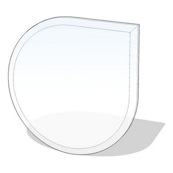 Eldstad glasunderlägg 1250x1250x8 mm reva