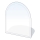 Eldstad glasunderlägg 1300x1200x8 mm halvbåge