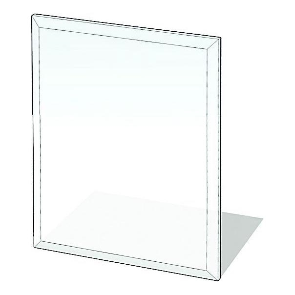 Eldstad glasunderlägg 900x750x8 mm rektangel