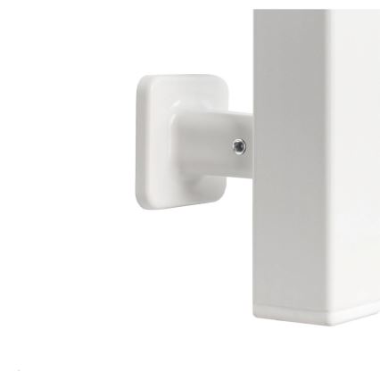 elekrtisk handdukstork med termostat SILOUETTE 187W/230V 120,6 cm IP44 vit rätt vinklat