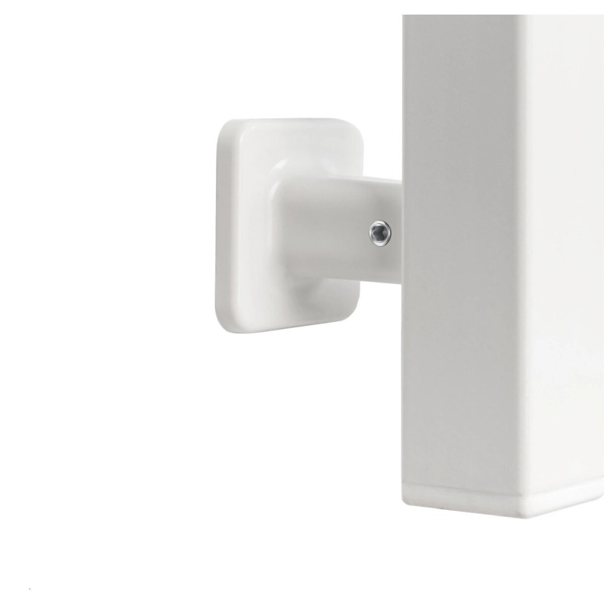 elekrtisk handdukstork med termostat SILOUETTE 187W/230V 120,6 cm IP44 vit rätt vinklat
