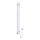 elekrtisk handdukstork med termostat SILOUETTE 187W/230V 120,6 cm IP44 vit rätt vinklat