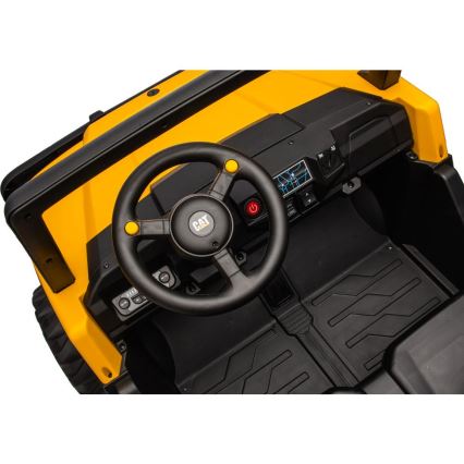 Elektrisk bil CAT 60W/7500 mAh gul/svart + fjärrkontroll