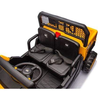 Elektrisk bil CAT 60W/7500 mAh gul/svart + fjärrkontroll