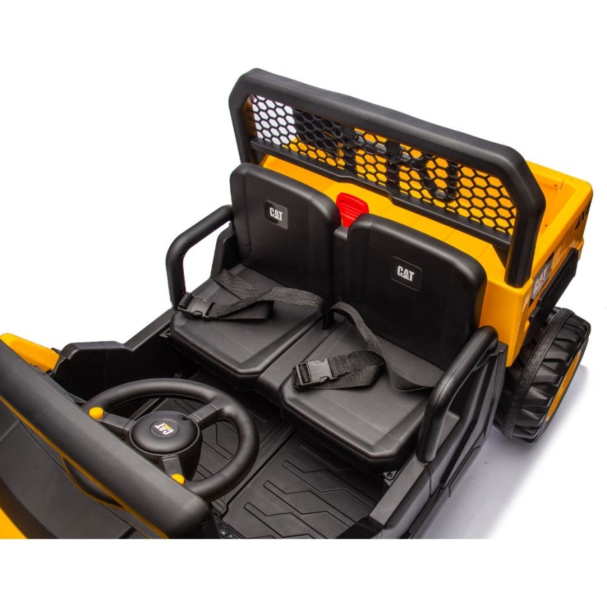 Elektrisk bil CAT 60W/7500 mAh gul/svart + fjärrkontroll