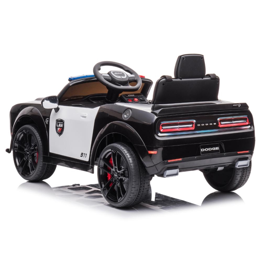 Elektrisk bil Dodge Challenger Polisbil 50W/4500 mAh  svart/vit