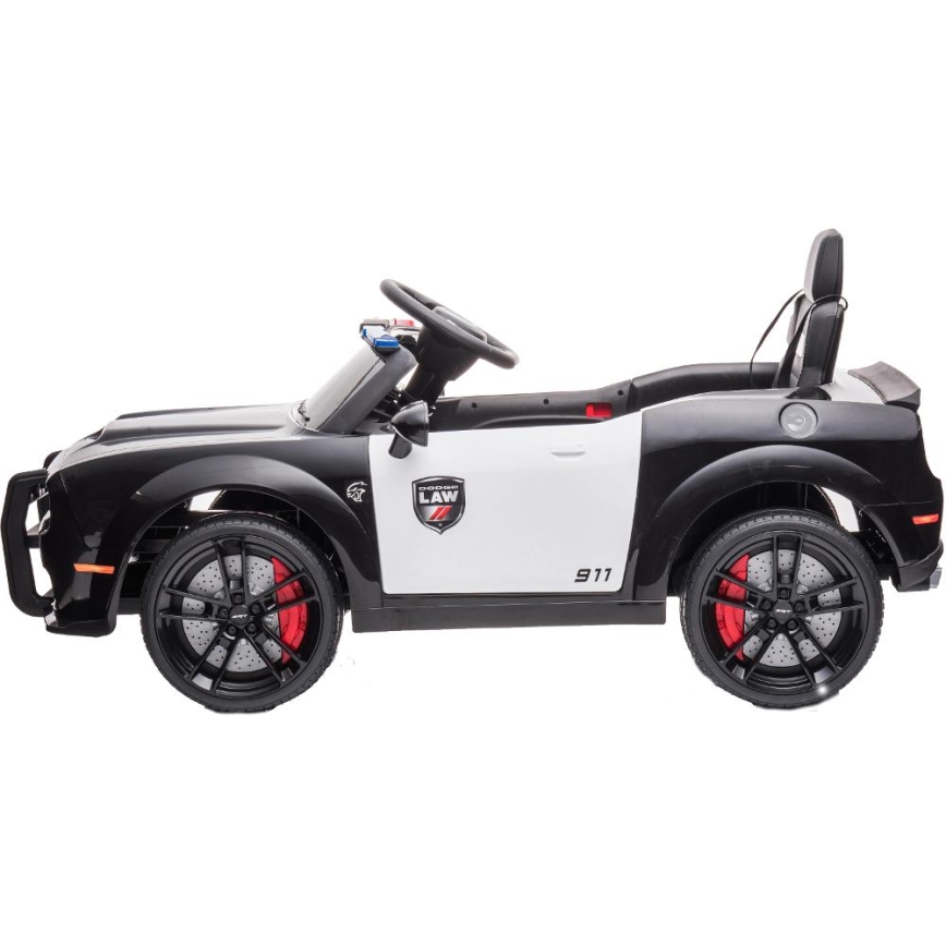 Elektrisk bil Dodge Challenger Polisbil 50W/4500 mAh  svart/vit