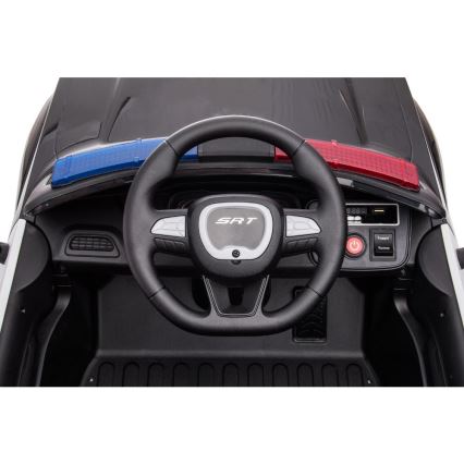 Elektrisk bil Dodge Challenger Polisbil 50W/4500 mAh  svart/vit