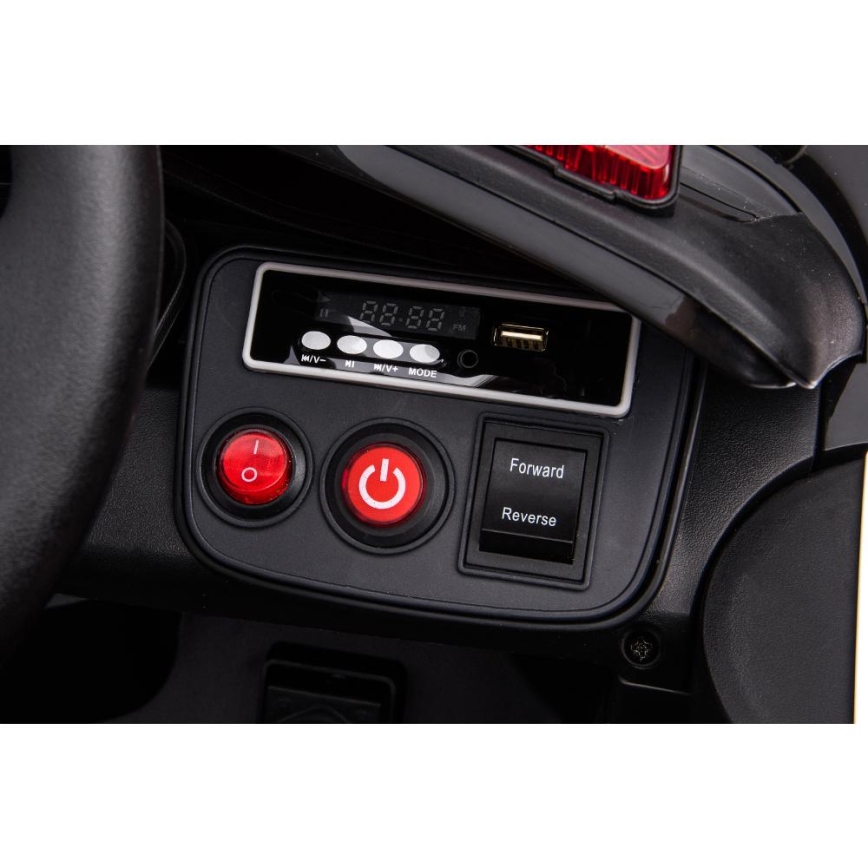 Elektrisk bil Dodge Challenger Polisbil 50W/4500 mAh  svart/vit