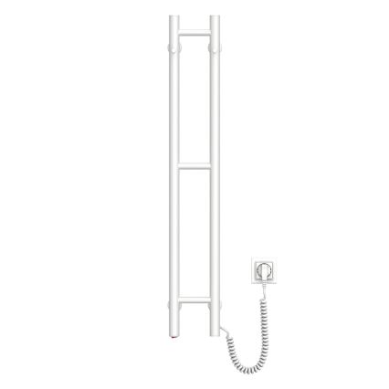 Elektrisk handdukskena SILOUETTE 187W/230V 101,1 cm IP44 vit rätt rund