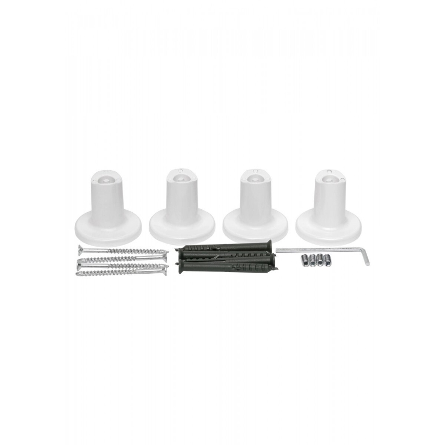 Elektrisk handdukskena SILOUETTE 187W/230V 101,1 cm IP44 vit rätt rund