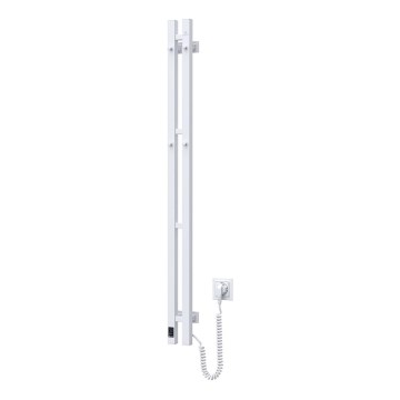Elektrisk handdukstork med termostat SILOUETTE 187W/230V 120,6 cm IP44 vit höger kantig