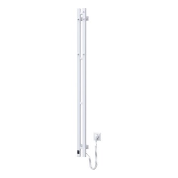 Elektrisk handdukstork med termostat SILOUETTE 200W/230V 150,6 cm IP44 vit högerutförande