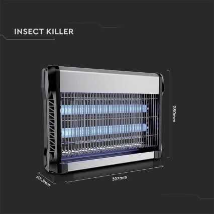 Elektrisk insektsfångare 2x10W/230V 80 m²