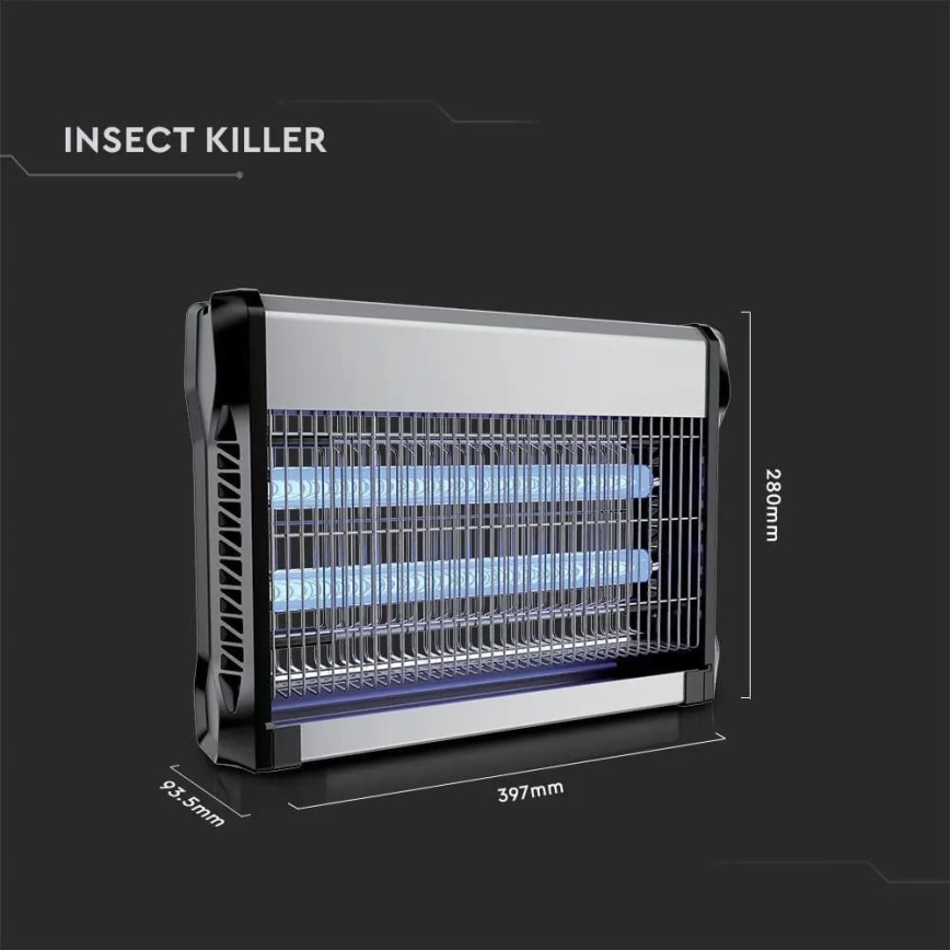 Elektrisk insektsfångare 2x10W/230V 80 m²
