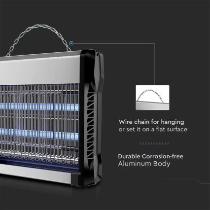 Elektrisk insektszapper 2x20W/230V 150 m²