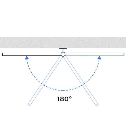 Elektrisk roterande handdukskena med termostat ARABESQUE 196W/230V 81,8 cm IP44 svart