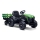 Elektrisk traktor med släpvagn 2x30W/7000 mAh svart/grön + fjärrkontroll