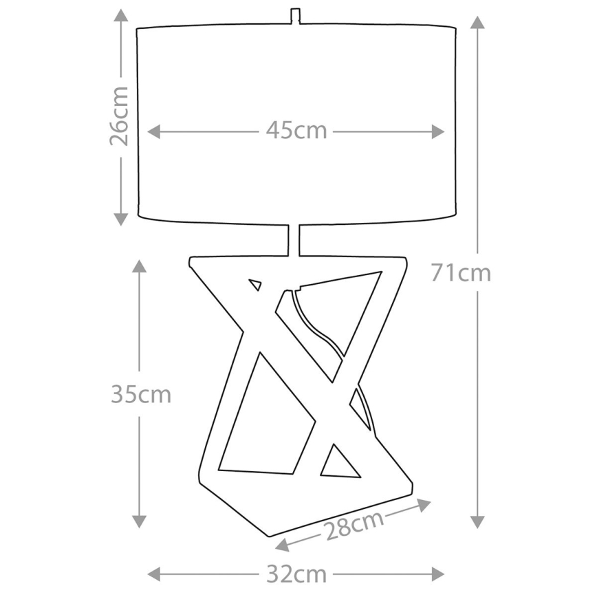 Elstead - Bordslampa AEGEUS 1xE27/60W/230V