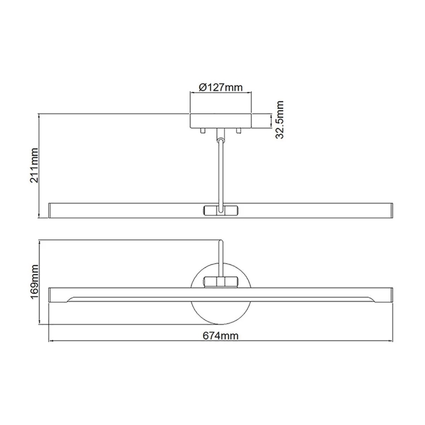 Elstead ALTON-PL-L-BLK - LED bildljus  ALTON LED/10W/230V svart 