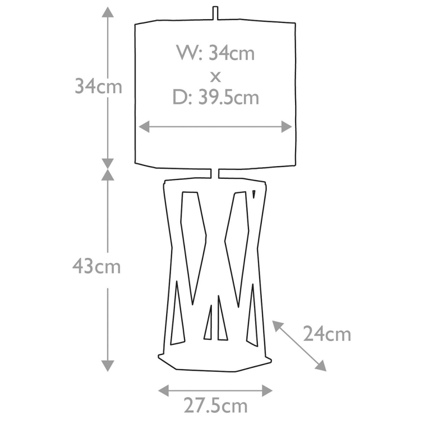 Elstead - Bordslampa APOLLO 1xE27/60W/230V guld/vit