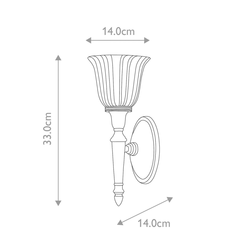 Elstead - LED Vägglampa för badrum DRYDEN 1xG9/3W/230V IP44