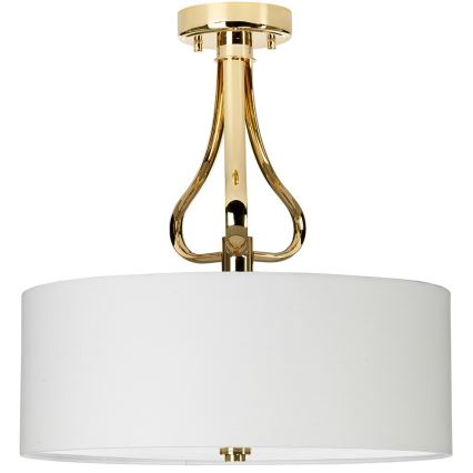 Elstead - LED Badrums ljuskrona på stång FALMOUTH 1xG9/3W/230V IP44 beige/guld