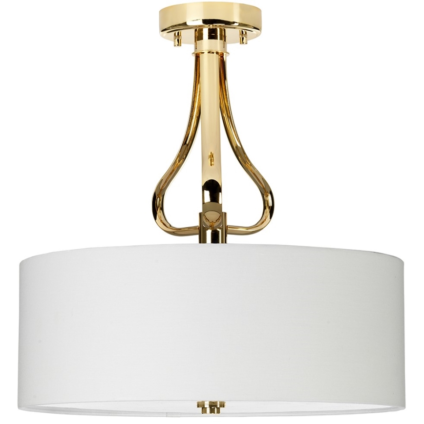 Elstead - LED Badrums ljuskrona på stång FALMOUTH 1xG9/3W/230V IP44 beige/guld