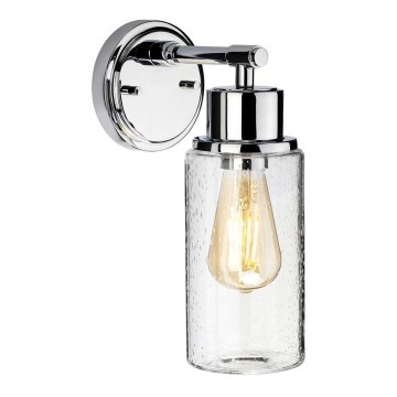 Elstead BATH-MORVAH1-PC - Badrum vägglampa  MORVAH 1xE27/60W/230V IP44 skinande krom 
