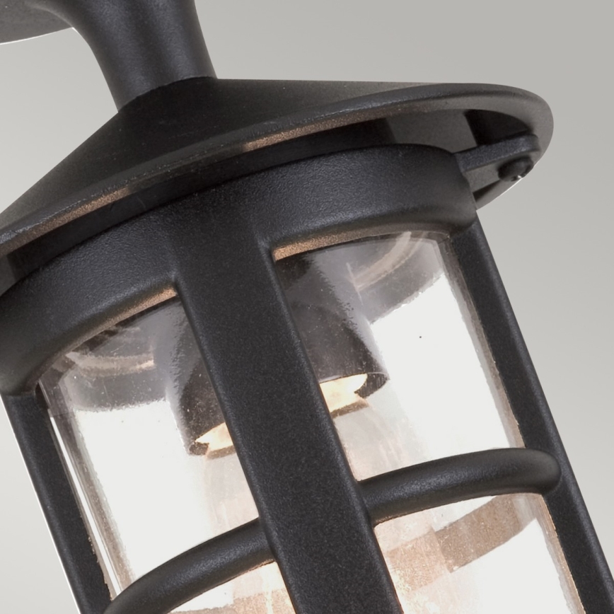 Elstead BL21A-BLACK - Utomhus  fastsatt takkrona  HEREFORD 1xE27/100W/230V IP43