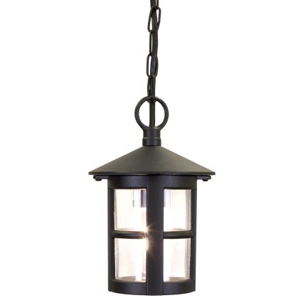 Elstead BL21B-BLACK - Utomhus takkrona  HEREFORD 1xE27/100W/230V IP43