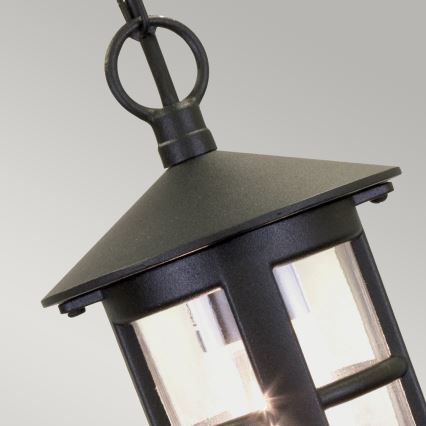 Elstead BL21B-BLACK - Utomhus takkrona  HEREFORD 1xE27/100W/230V IP43