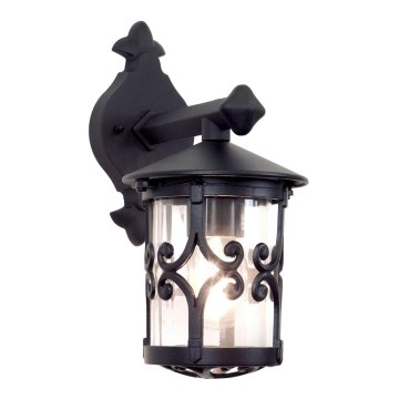 Elstead BL8-BLACK - Utomhus vägglampa  HEREFORD 1xE27/100W/230V IP23