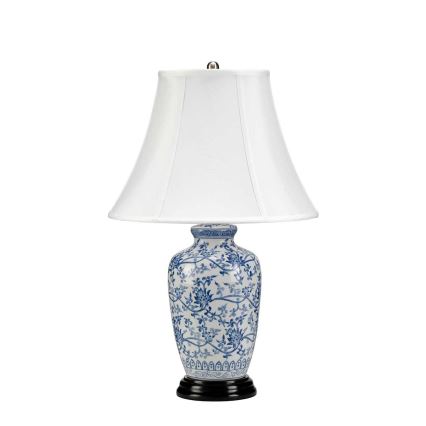 Elstead - Bordslampa BLÅ GINGER JAR 1xE27/60W/230V