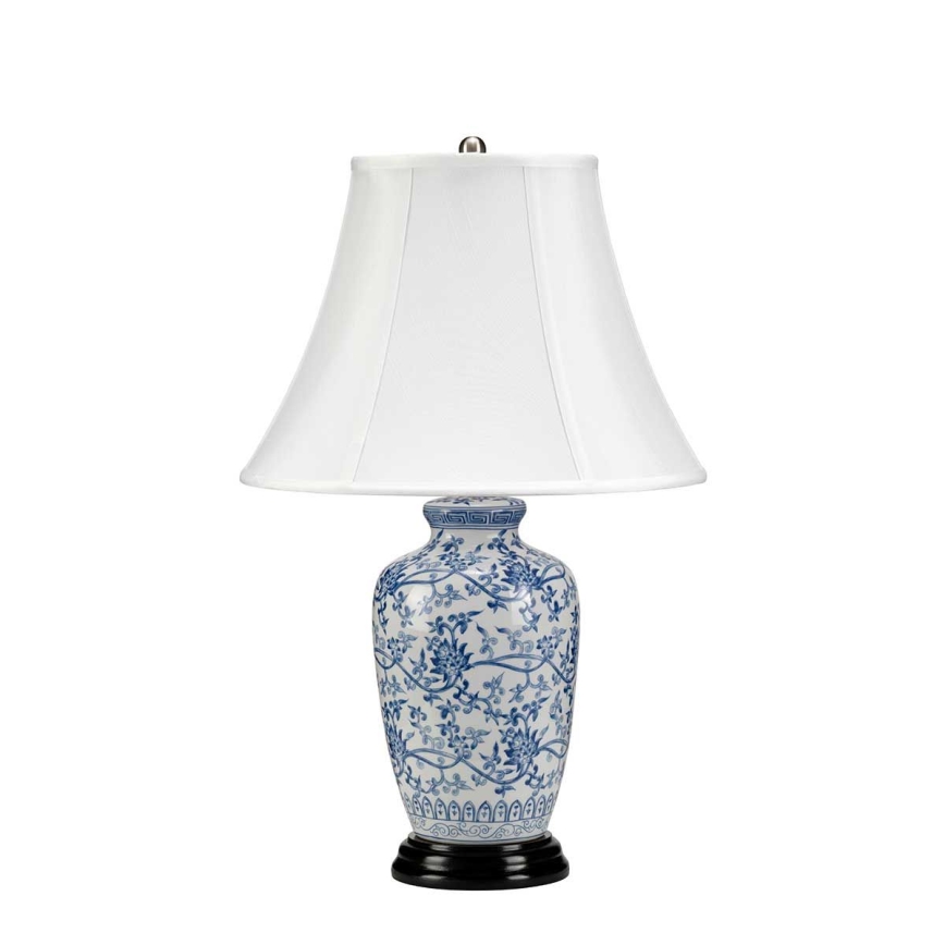 Elstead - Bordslampa BLÅ GINGER JAR 1xE27/60W/230V