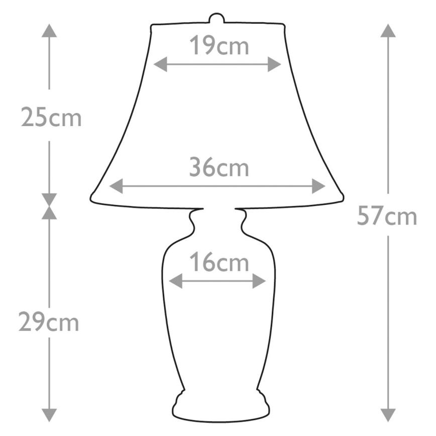 Elstead - Bordslampa BLÅ GINGER JAR 1xE27/60W/230V