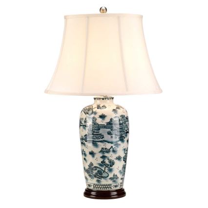 Elstead - Bordslampa BLÅ TRADITIONAL 1xE27/60W/230V