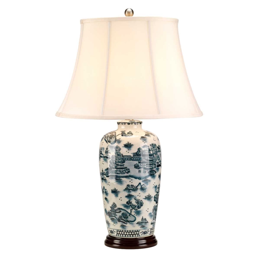 Elstead - Bordslampa BLÅ TRADITIONAL 1xE27/60W/230V
