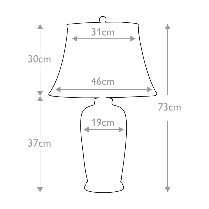 Elstead - Bordslampa BLÅ TRADITIONAL 1xE27/60W/230V