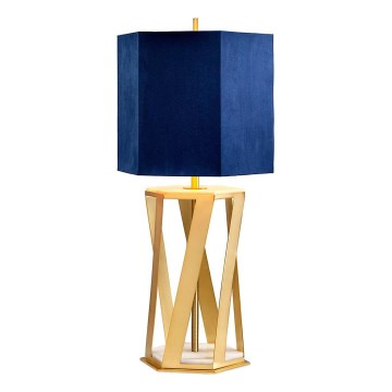 Elstead - Bordslampa APOLLO 1xE27/60W/230V guld/blå