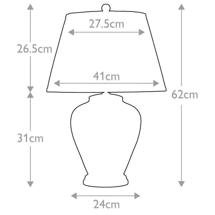 Elstead - Bordslampa LEAVES 1xE27/60W/230V