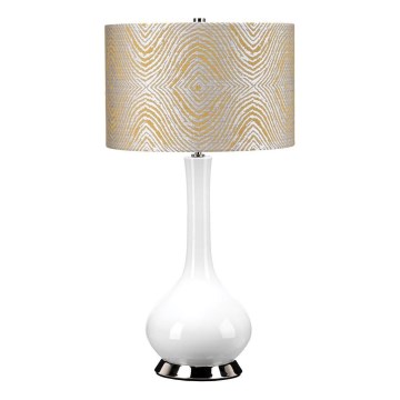 Elstead - Bordslampa MILO 1xE27/60W/230V grå/guld